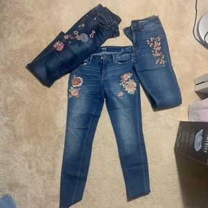 Embroidered Crop Jeggings Bundle